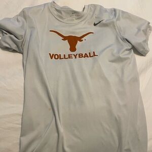 White Texas Volleyball Nike Tee